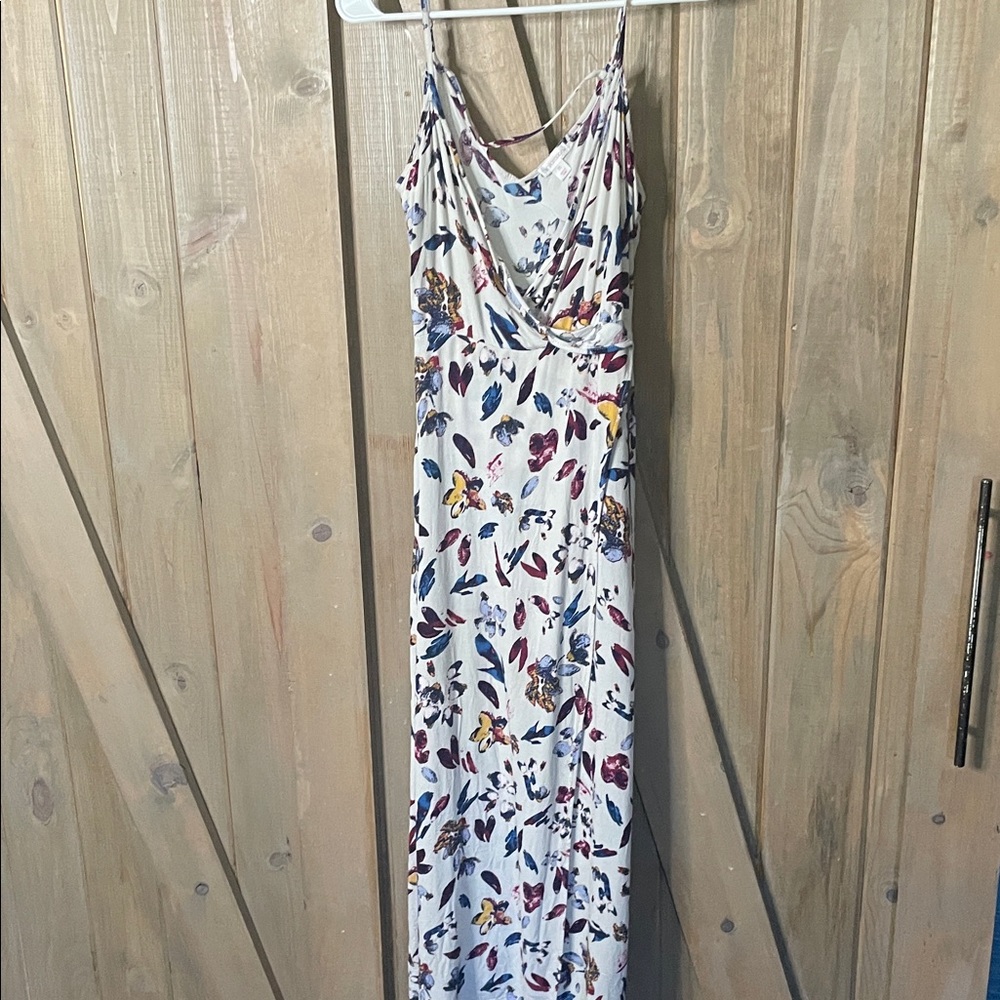 Xhilaration White Floral Maxi Dress